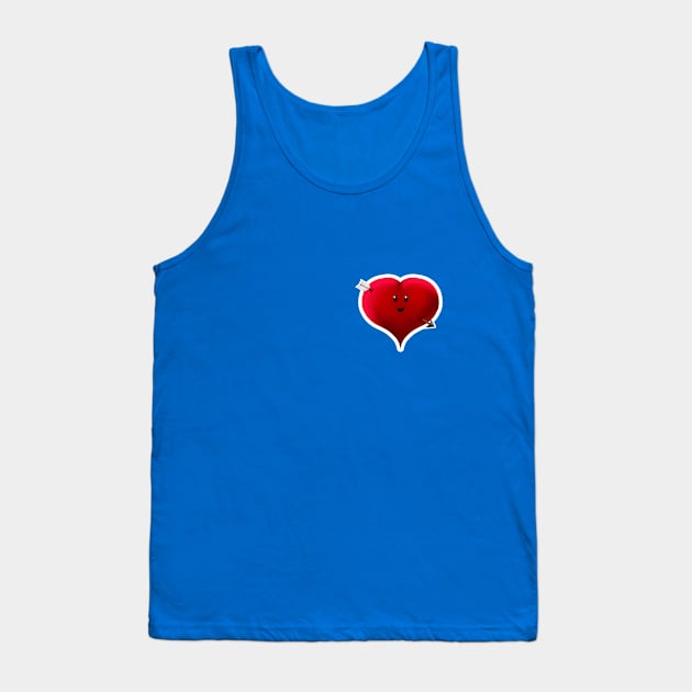 Heart of a fool Sticker Tank Top by DrCuervos